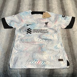 Liverpool F.C. 2022-2023 Nike Away Player Edition Premier League Jersey.